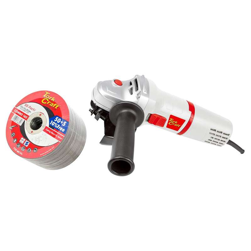 Angle Grinder 115 Mm Tcag0115 C/W Combo 162 50+5 115 Mm Cutting Disc