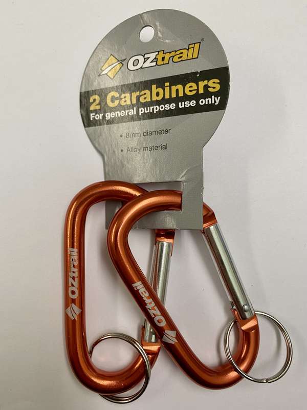 Carabiner 8mm, 2 Pack