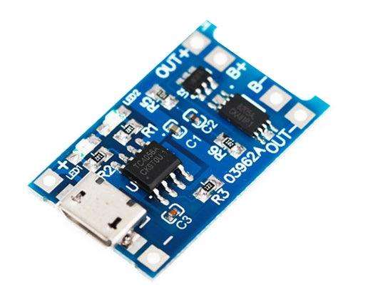 Micro Usb B Lithium Battery Charging Module 1 A Tp4056 Usb B