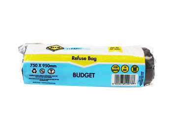 Refuse Bag Mts Std Black 950 X750 Mm P/20