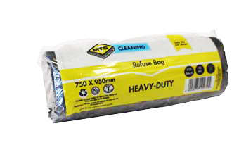 Refuse Bag Mts H/D Black 950 X750 Mm P/20
