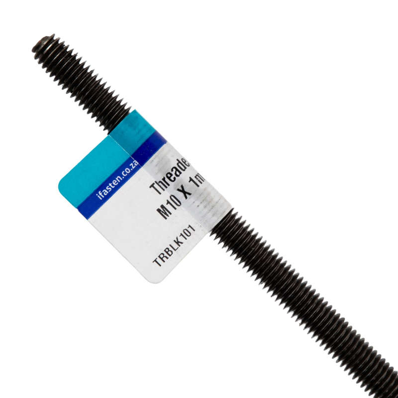 Ifasten Threaded Rod M10 Black 10 Mm X 1000 Mm