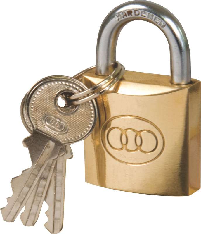 Padlock Tri Brass Box 32 Mm #263