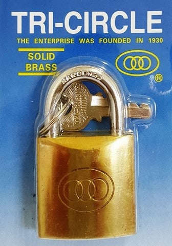 Padlock Tri Brass Pp 32 Mm #263