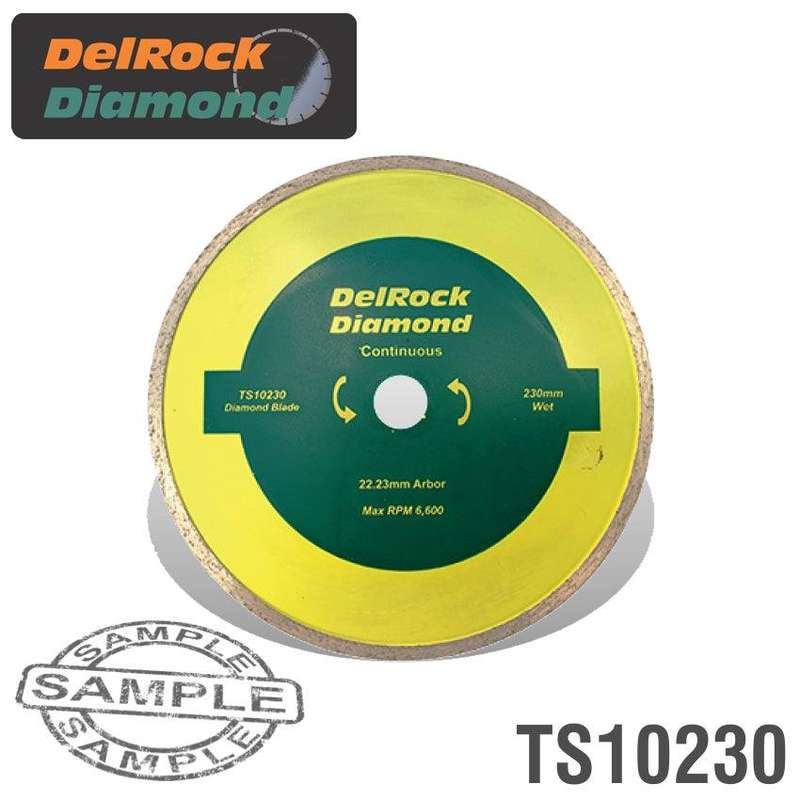 Diamond Blade 230 Mm Cont. Rim Delrock