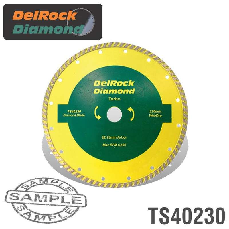 Diamond Blade 230 Mm Turbo Delrock