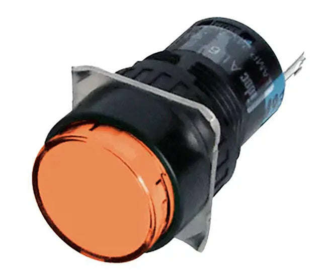 Push Button Ill Orange Momentary N.O N.C Rnd 230 Vac 3 A Tt16 Mlr47 O1