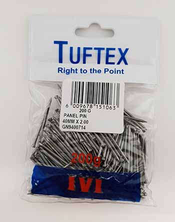 Nail Panel Pins 40 Mmx200 G P/P Tuftex