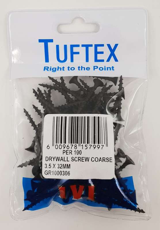 Screw Dry Wall 3.5 X32 Mm P/100 Tuftex