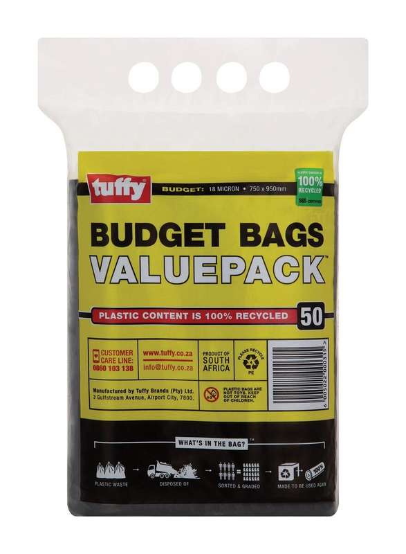 Refuse Bag Tuffy Budget V/Pak P/50 18 Mic