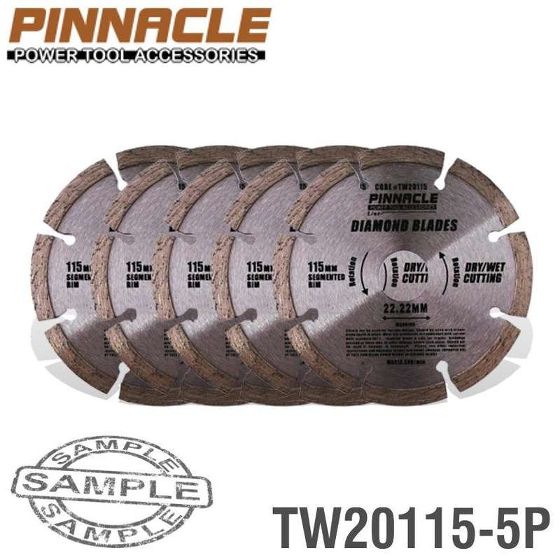 Diamond Blade Seg 115 Mm Pinnacle ( 5 Pack )