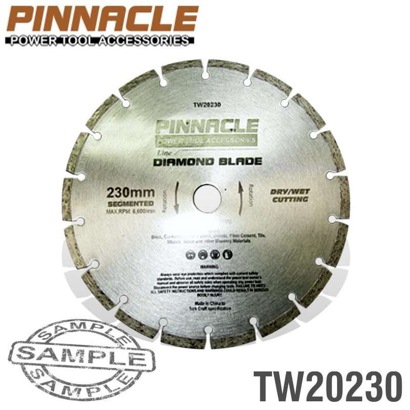 Diamond Blade Segmented 230 Mm Pinnacle Brand