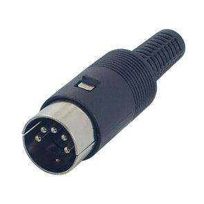Plug Din In Line 5 P 180 D Blk 10 0308 Black