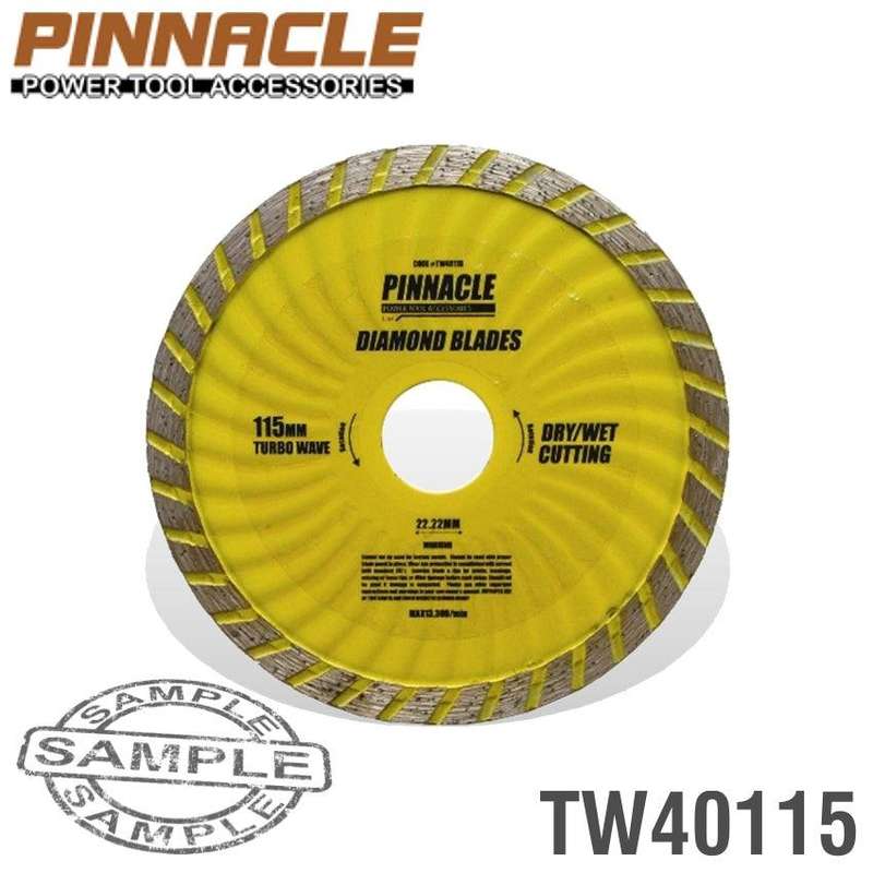 Diamond Blade Turbo Wave 115 Mm X 22.22 Pinnacle