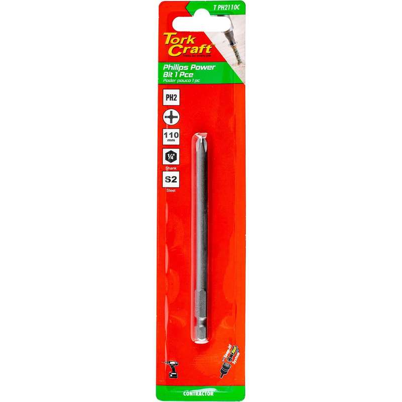 Phil. Ph2 X 110 Mm Power Bit 1 Pc Carded