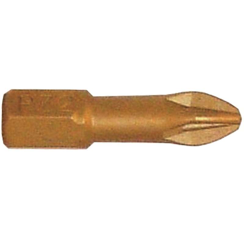 Pozi 2 X 25 Mm Insert Bit Torsion Titanium Coated Pz2