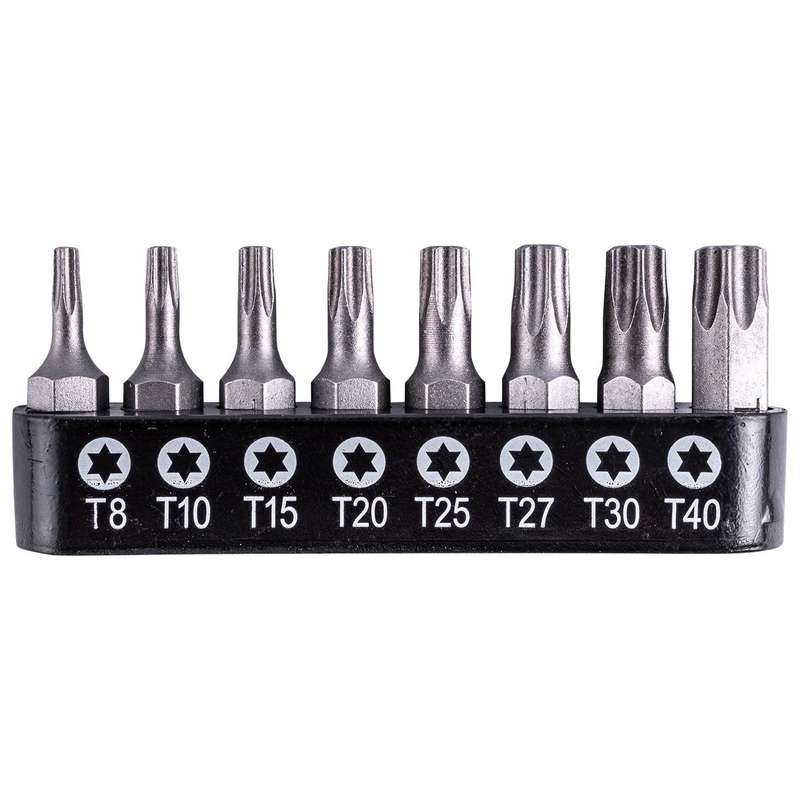 Insert Bit Set 8 Pce Torx T8 T40 25 Mm