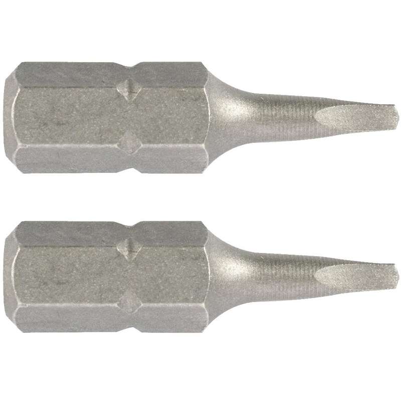 Square Recess Insert Bit No.0 X25 Mm 2/Card