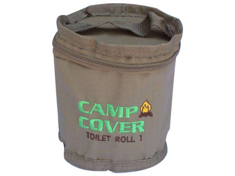 Camp Cover Toilet Roll Holder Ripstop Single 1 Roll Khaki