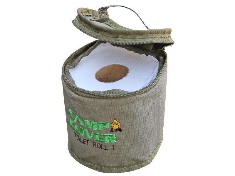 Camp Cover Toilet Roll Holder Ripstop Single 1 Roll Khaki