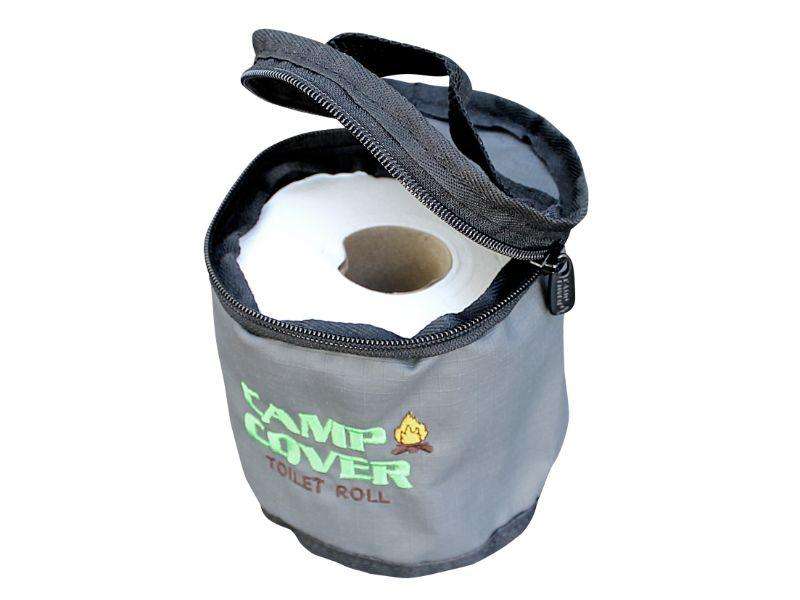 Camp Cover Toilet Roll Holder Ripstop Single 1 Roll Charcoal