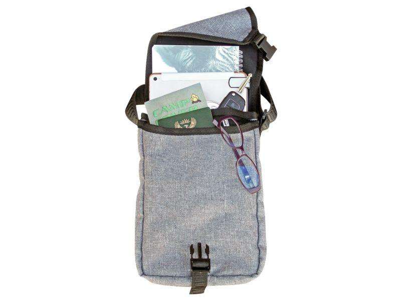 Camp Cover Travel Shoulder Bag Cotton Light Grey