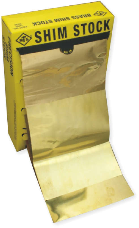 Shim Stock Mts Brass Box 4 Xthickness X1 M