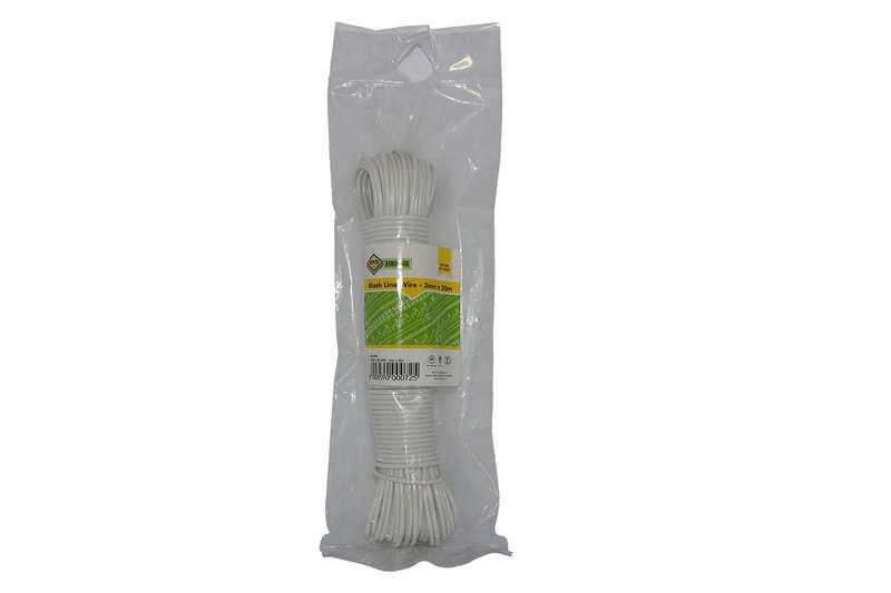 Wash Line 3 X30 M Wire Core Pvc Coated