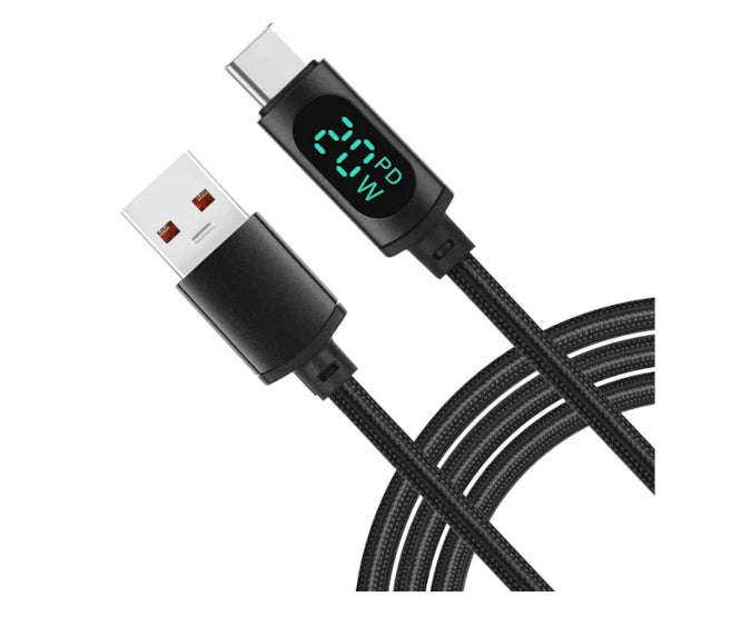Adapt / Charger Lead Usb To Type C Black 1m 100 W Usb C Meter