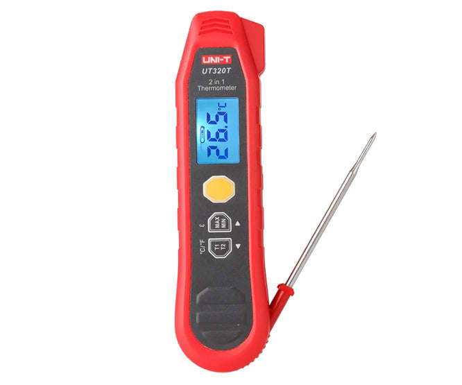 2 In 1 Thermometer Infrared Probe Measurement 300 Deg Ut320 T