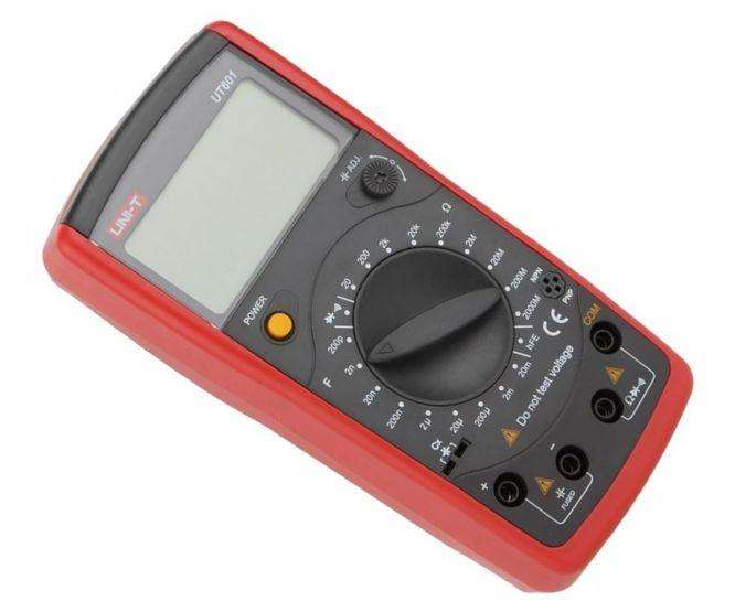 H/H Multimeter 3 1/2 Digit Res,Cap,Diode,Cont Ut601