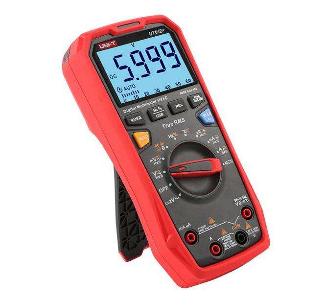True Rms Digital Multimeter 20 A Ac/Dc 1000 Vdc Ut61 D+
