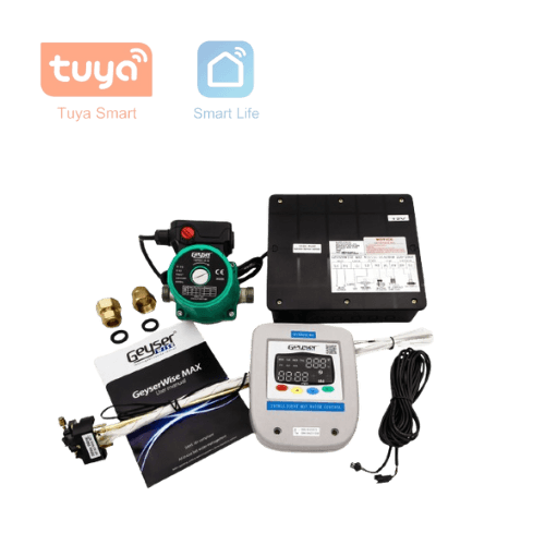 Geyserwise Max Smart 220V Kit - Tuya Smartlife Geyserwise Max with 220V Hot Water Circulation Pump