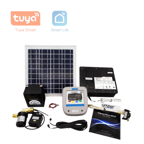 Geyserwise Max Smart 12V Kit  Tuya Smartlife Geyserwise Max with 12V Aluminium Hot Water Circu...