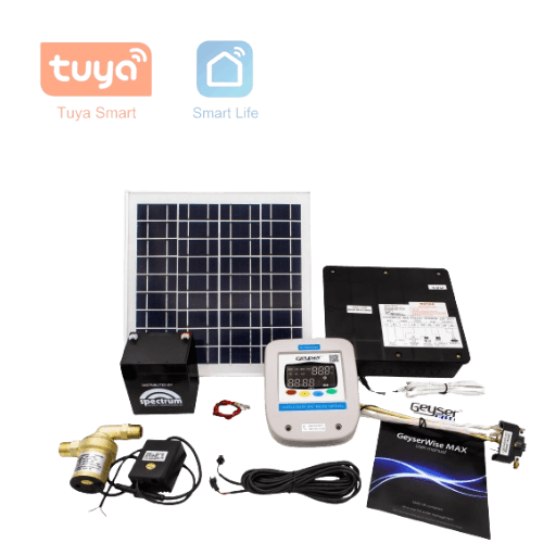 Geyserwise Max Smart 12V Kit  Tuya Smartlife Geyserwise Max with 12V Brass Hot Water Circulati...