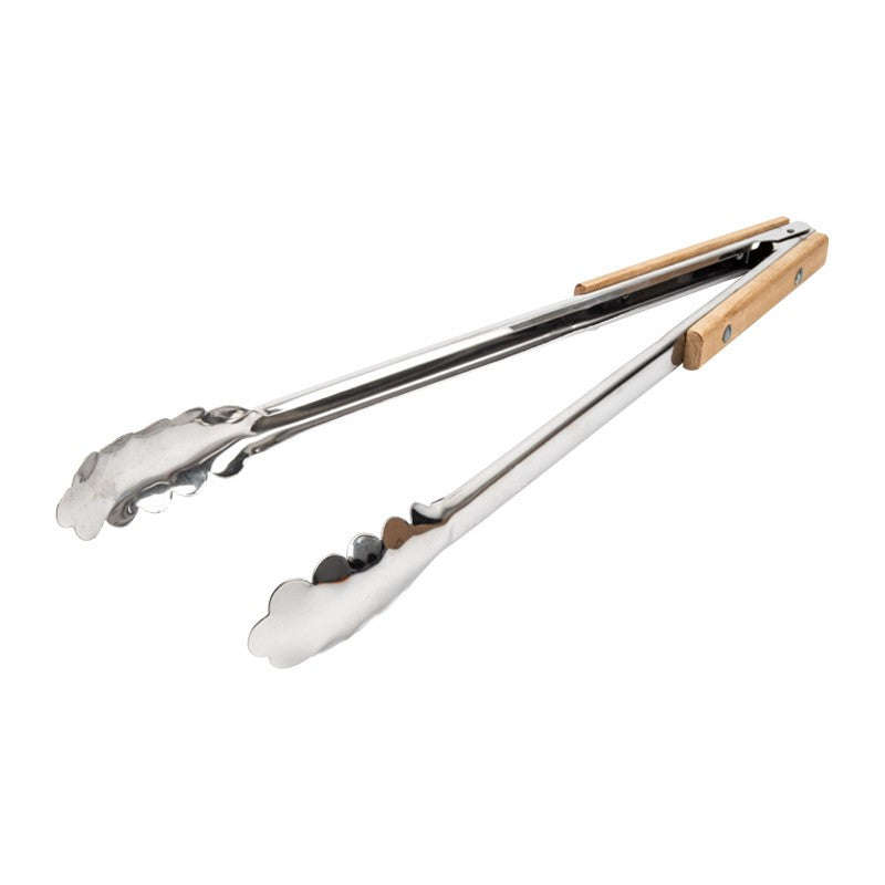 Braai Tong S/Steel & Wood 400 Mm