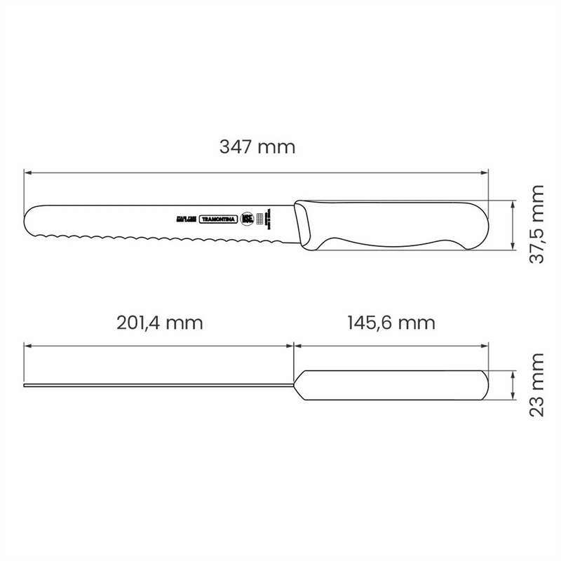 Tramontina Professional Ser Bread Knife 20 Cm Bp