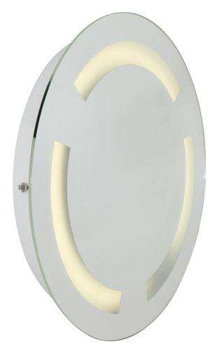 Bathroom Mirror W/Light Round 500mm White