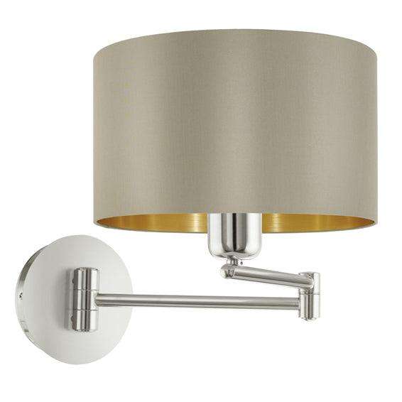 Maserlo Swing Arm W/Light Taupe