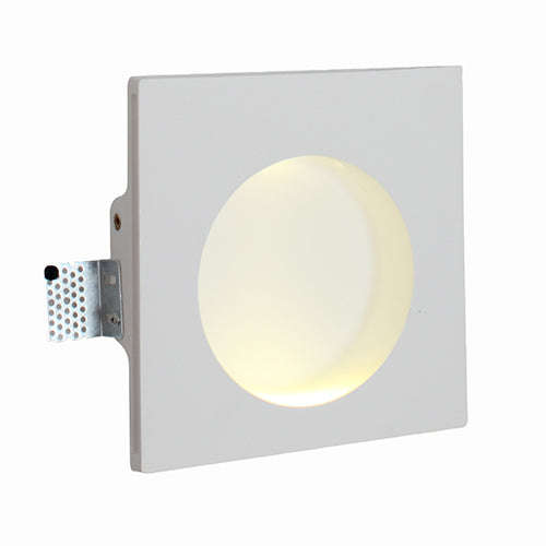 ***Gypsum Recessed W/Light 200mm White