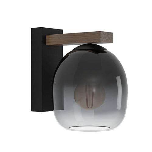 Filago Wall Light Black E27 1x40w