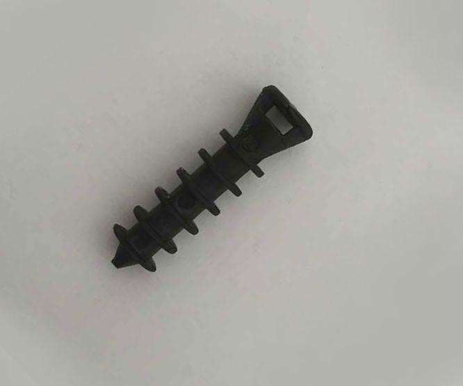 Wall Plug Cable Tie Mount 8mm Black Eh 1 B8