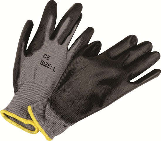 Glove Matsafe Nylon Black Pu G/P Large