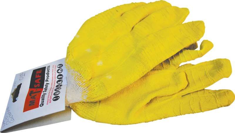 Glove Matsafe Latex Comarex Yellow K/W