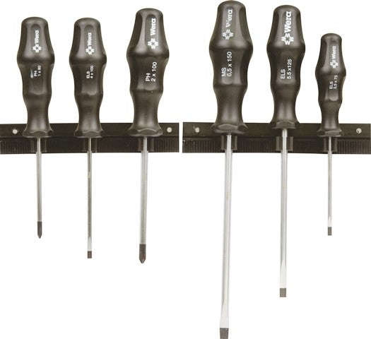 Screwdriver Set Wera Green P/6 1734/6