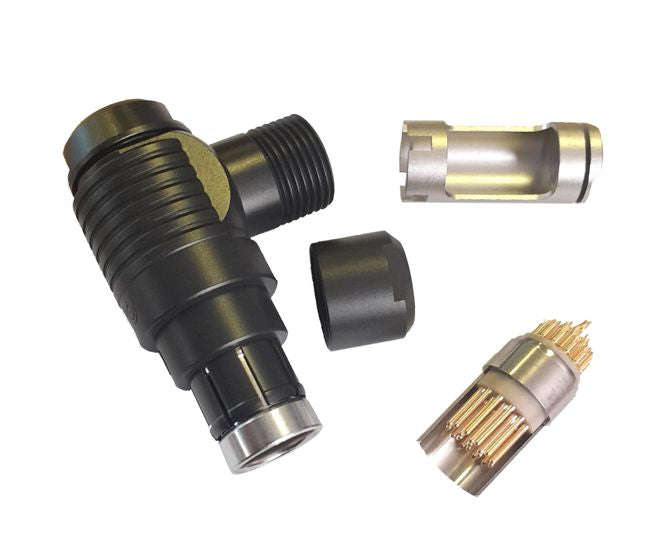 Plug 19 Way Right Angle Black Wso104 A092 140+