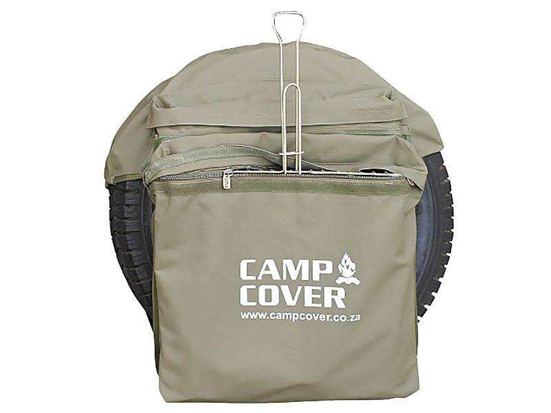 Camp Cover Wheel Bin Safari Ripstop Large Khaki