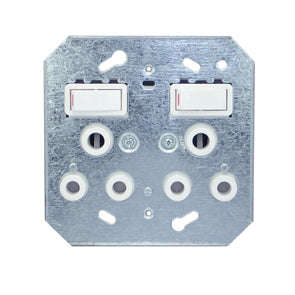 Switch Socket Double Mono Block (No Cover Plate) X6881