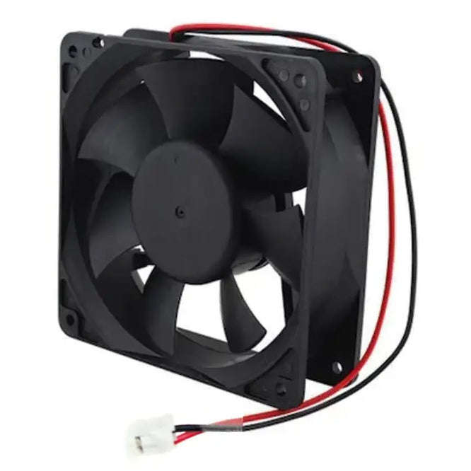 12 Vdc Axial Fan 120sqx25mm Bal 59 Cfm 2 Wire Xd12025 B12 M