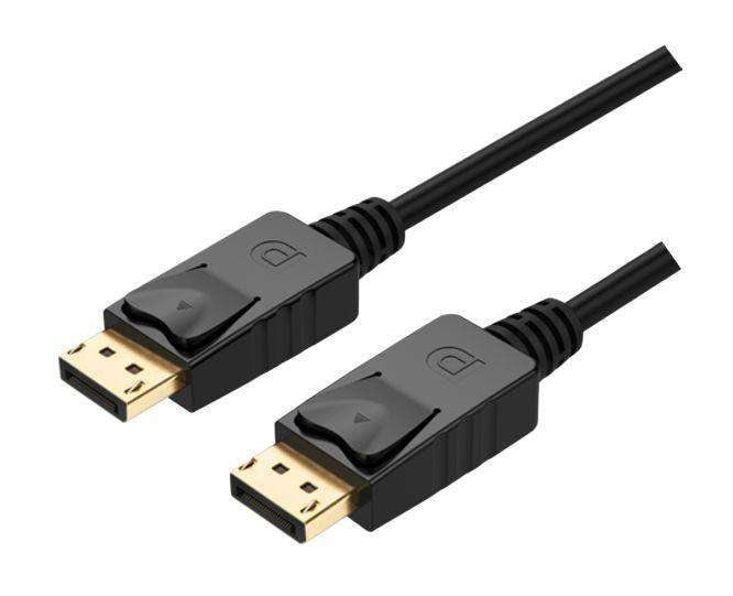 2 M, Displayport Male To Male Black Cable Y C608 Bk